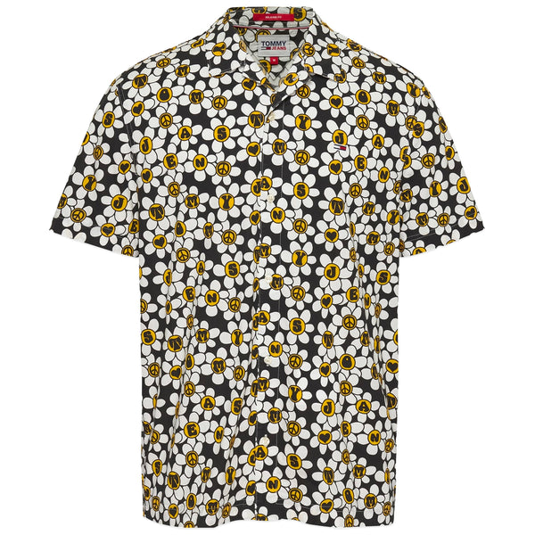 Tommy Hilfiger Tommy Jeans Nyc Homegrown Aop Daisy Shirt - Black