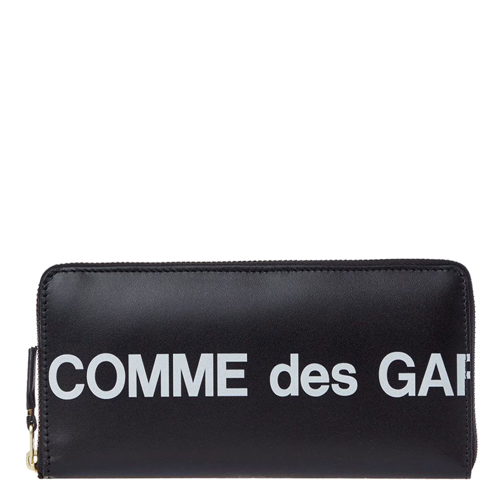 Comme Des Garcons Black Logo Printed Wallet 