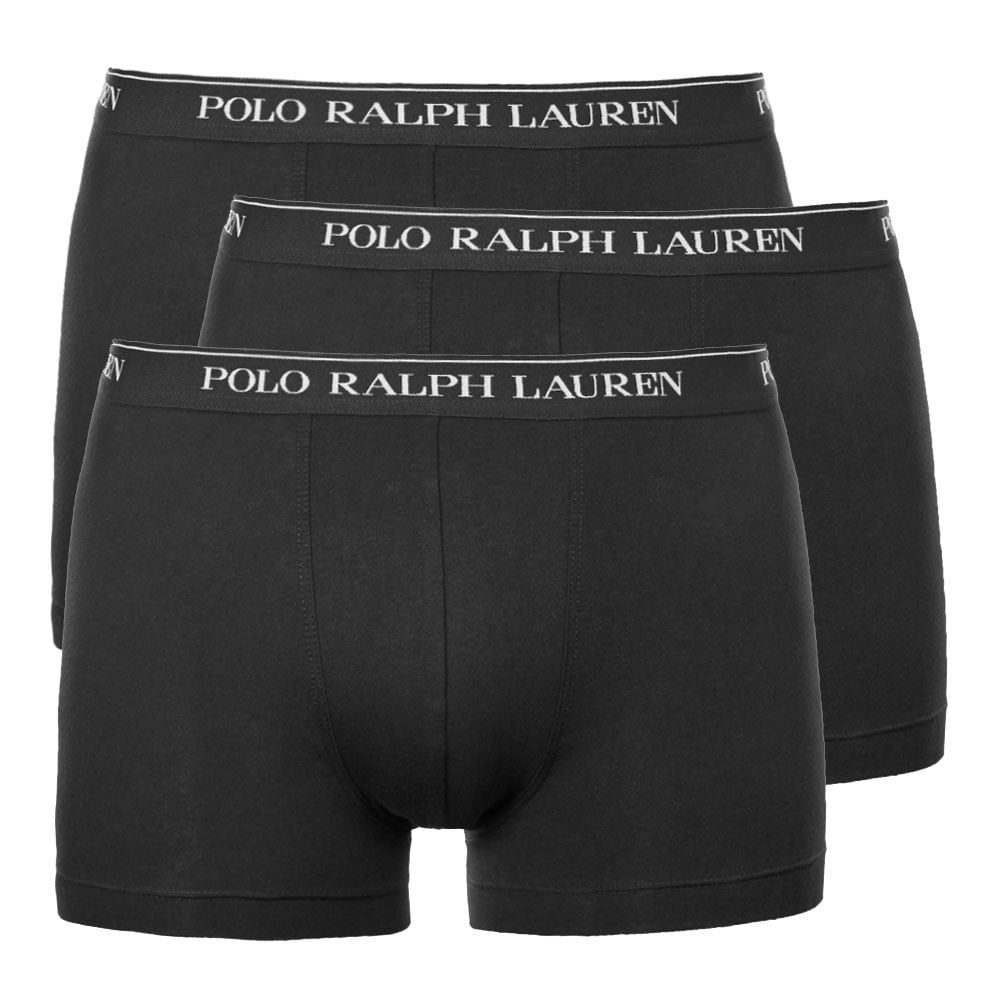 Polo Ralph Lauren Pack of 3 Black Trunks 