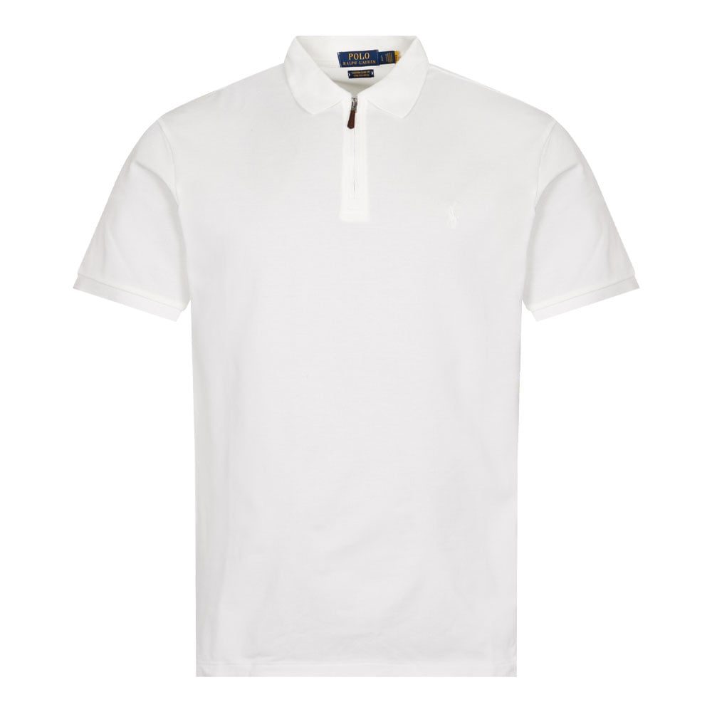 Polo Ralph Lauren White Zip Polo Shirt