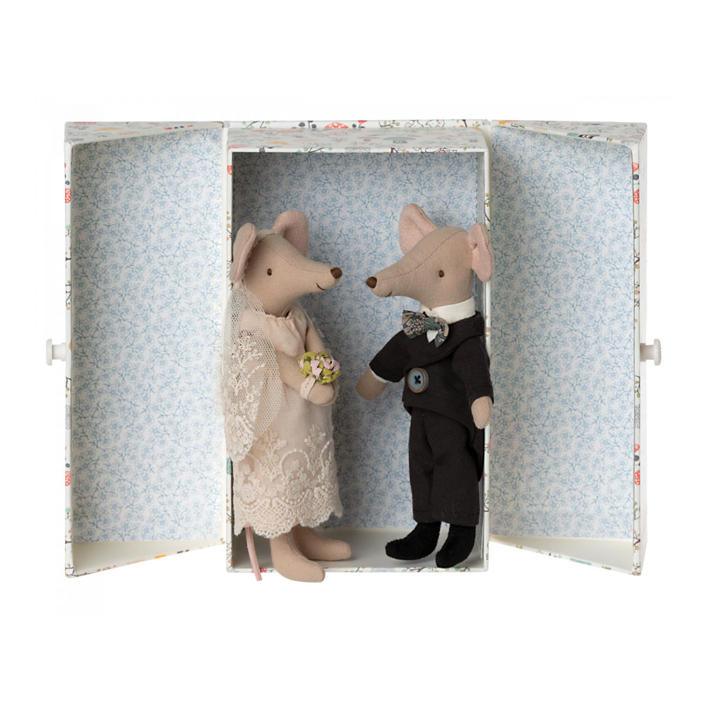 Maileg Pareja de ratones de boda en caja