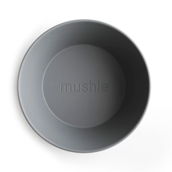 Mushie Set of 2 Smoke  Round Bowls