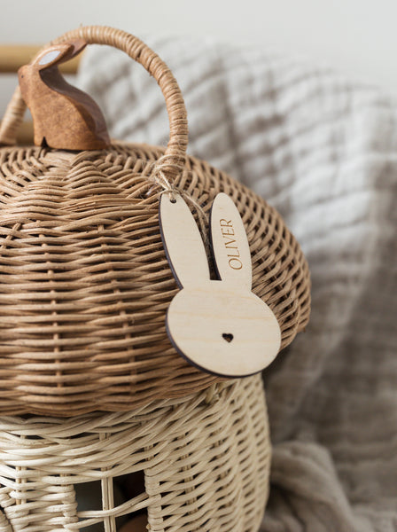 Fox & Bramble Personalised Easter Basket Bunny Tag