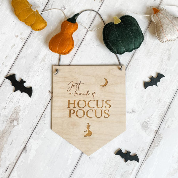 Fox & Bramble Hocus Pocus Wooden Halloween Sign