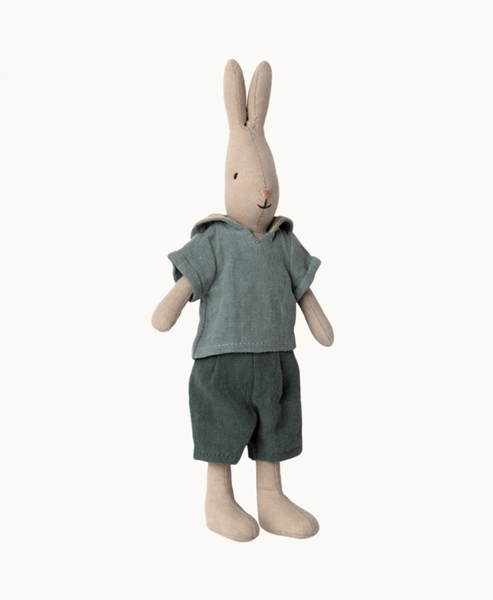 Maileg  Size 2 Classic  Rabbit  Toy in Shirt and Shorts