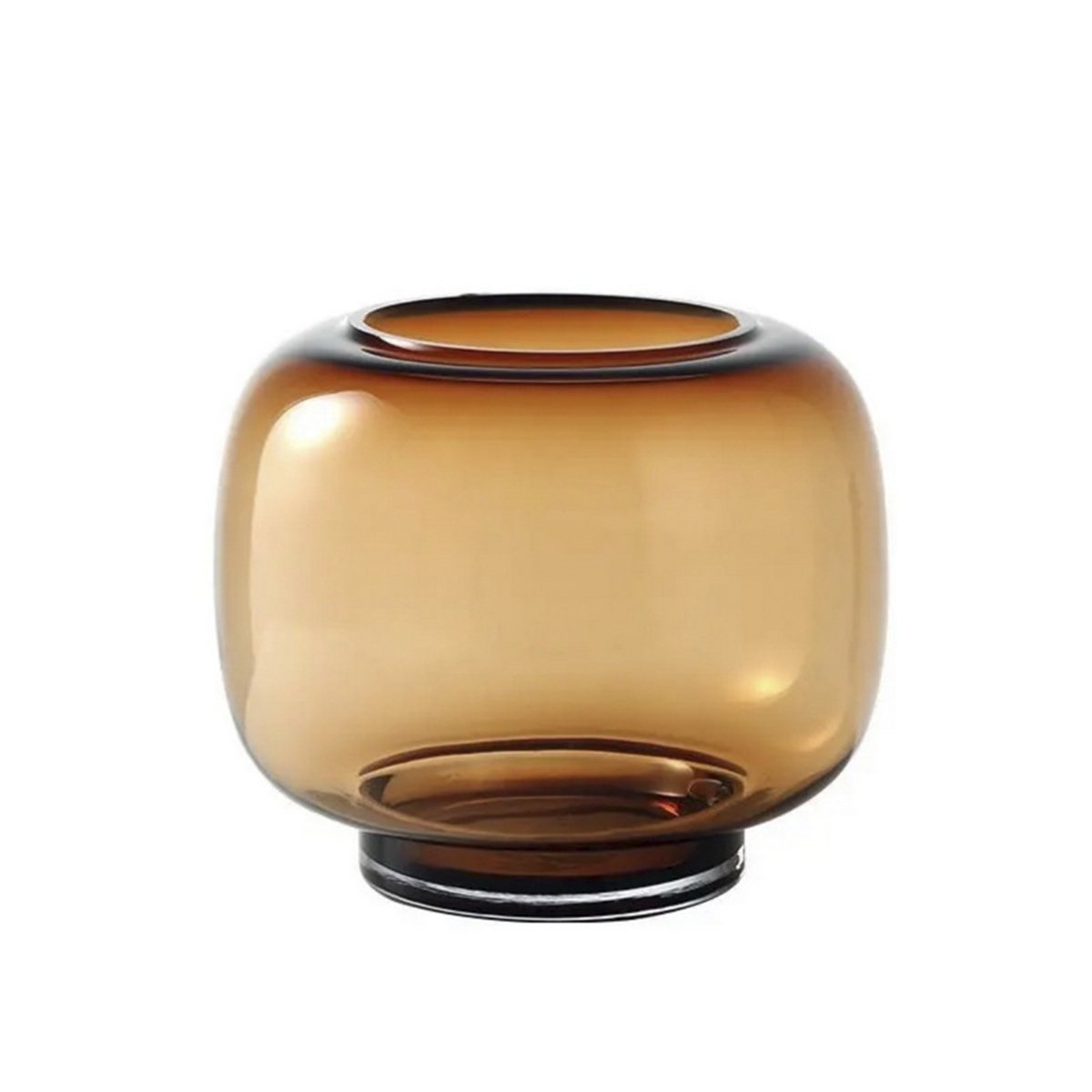 Joca Home Concept 14cm Amber Glass Barrel Vase