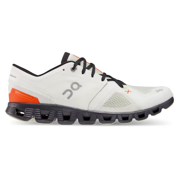 ON Running Cloud X 3 Trainers - Ivory/flame