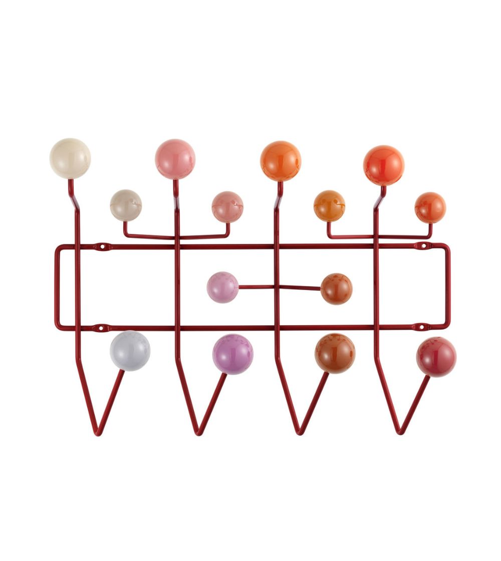 Vitra Hang It All Red Coat Rack by Charles & Ray Eames