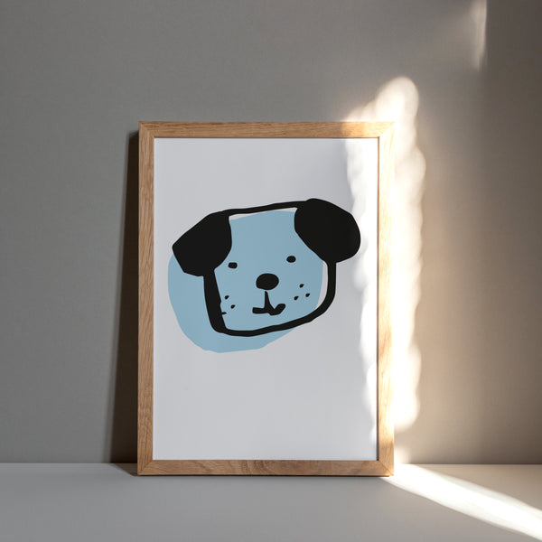 Hunter Paper Co. Puppy A4 Letterpress Art Print