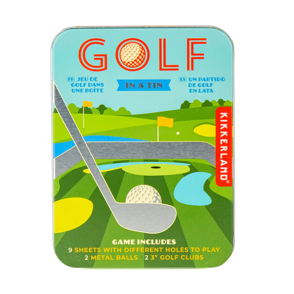 Kikkerland Design Golf In A Tin Game