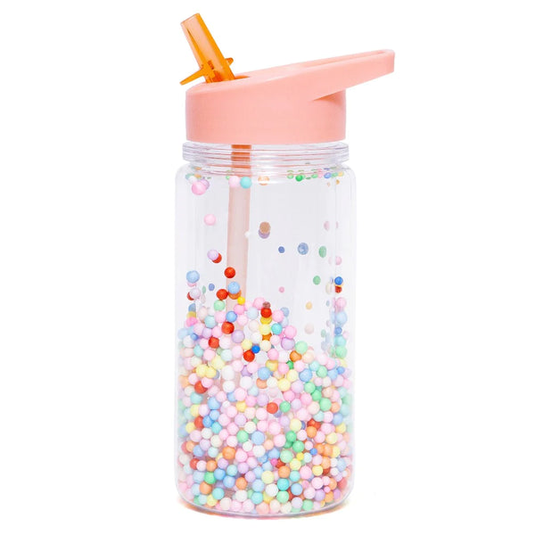 Petit Monkey Drinking Bottle Marcaron Pops Soft Coral