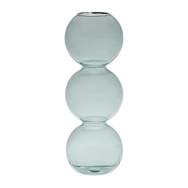 Distinctly Living Green Glass Stem Vase