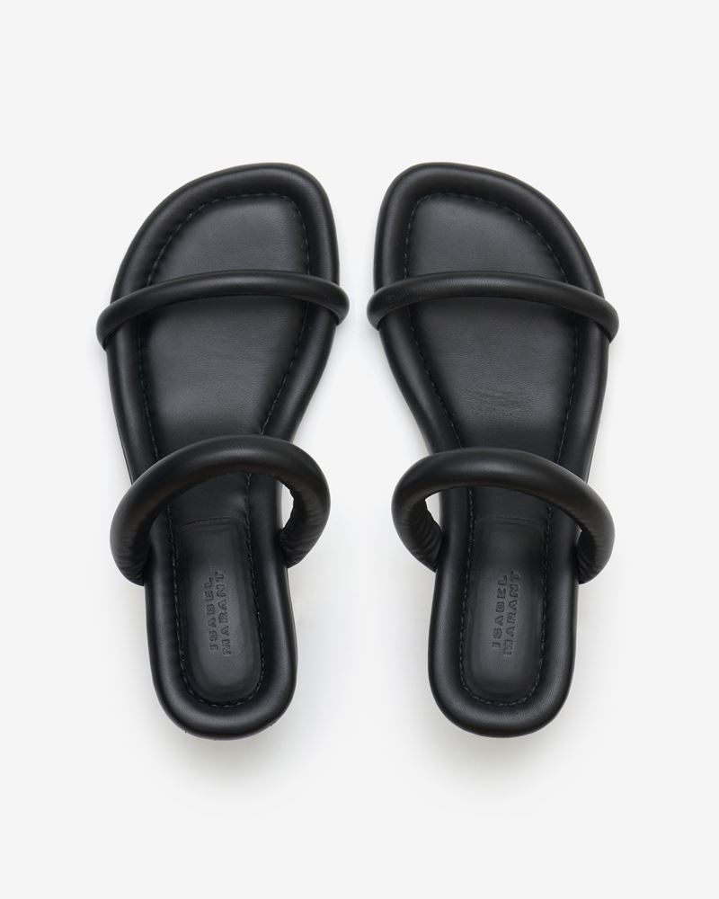 Marant Etoile Black Leather Raree Sandals