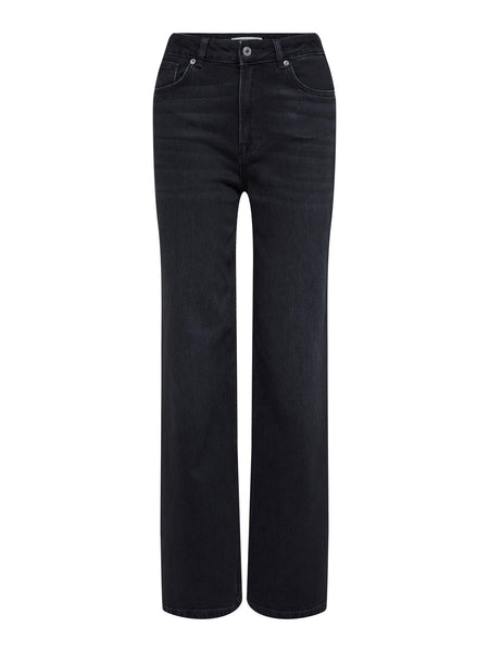 Selected Femme Wide Long Black Denim Slfalice Jeans