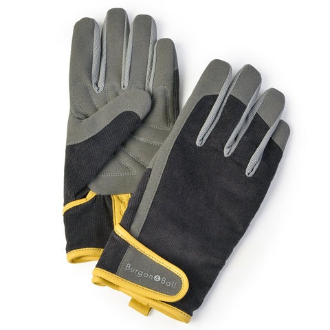Burgon & Ball Dig The Glove Gardening Gloves - Slate Corduroy