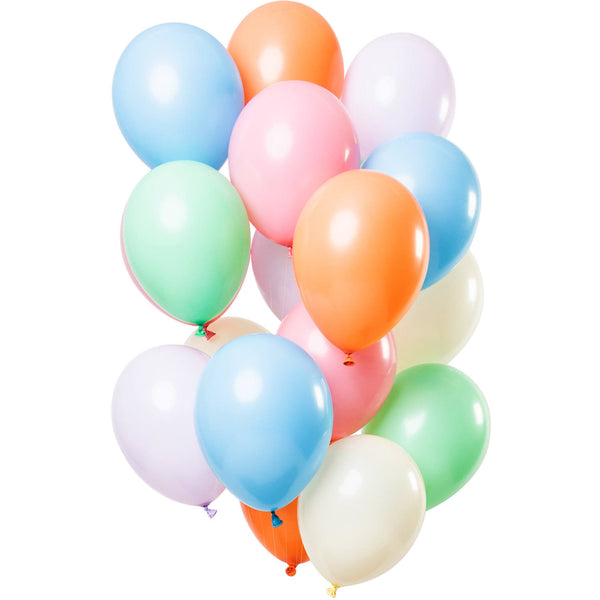 Folat Balloons Various Colours Pastel 33cm - 15 Pieces