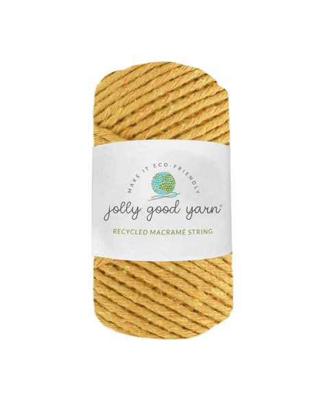 Jolly Good Yarn 3mm Macramé Yarn - Honiton Yellow
