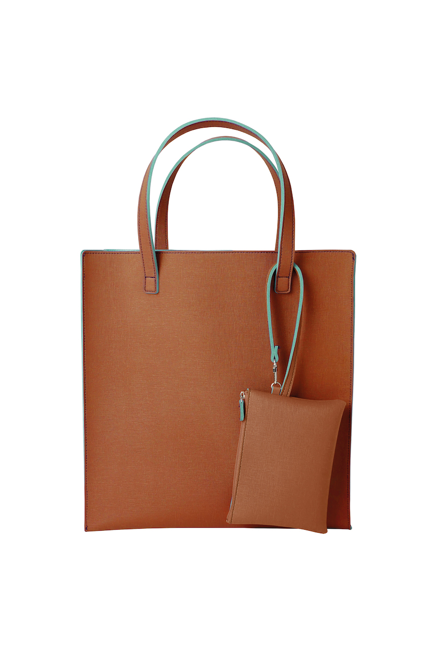 Remember Remember Shopper Shoulder Bag Complete With Separate Zipped Pouch Spice Design