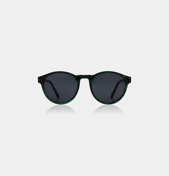 A Kjærbede Marvin Sunglasses In Green Marble Transparent