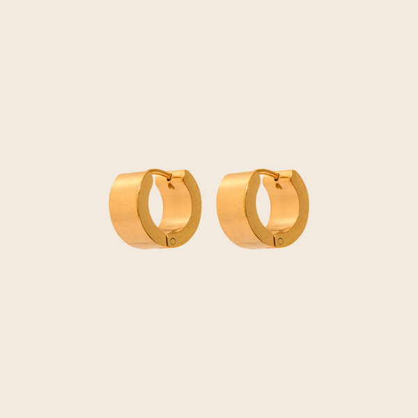 A Weathered Penny  Vera Hoops | Gold