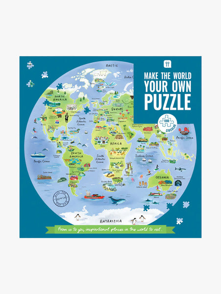 Talking Tables Pick Me Up World Map Circular Puzzle