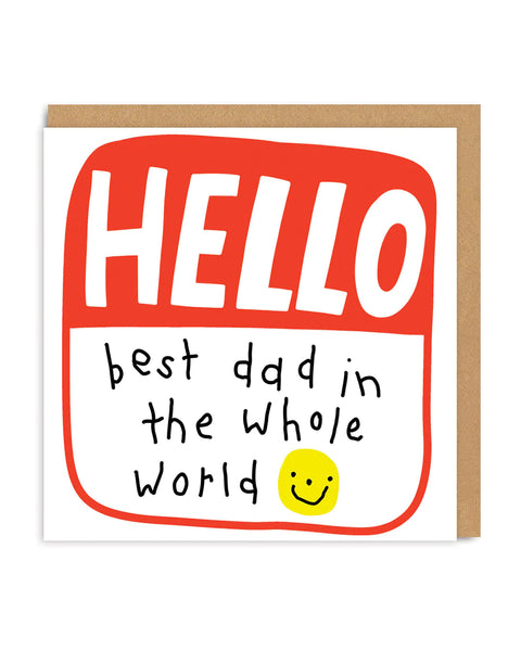 Ohh Deer Best Dad In The Whole World Greeting Card