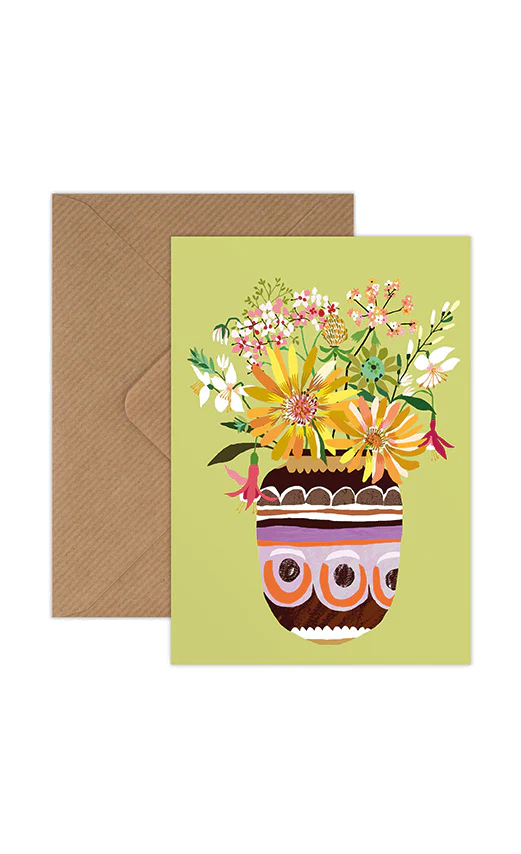 Brie Harrison  Wild Flowers Greetings Card
