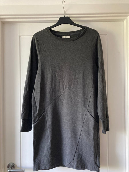 Beaumont Organic Dress In Grey Size S