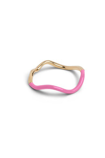 Enamel Copenhagen Sway Ring In Pink