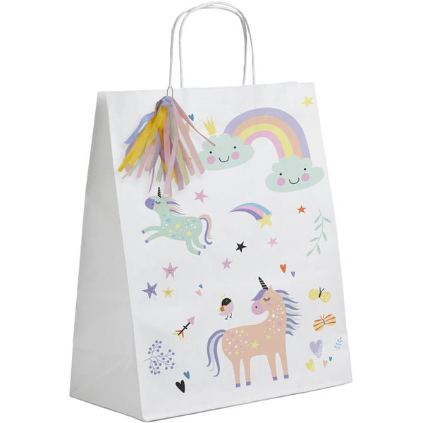 Folat Gift Bags Unicorns & Rainbows - 6 Pieces