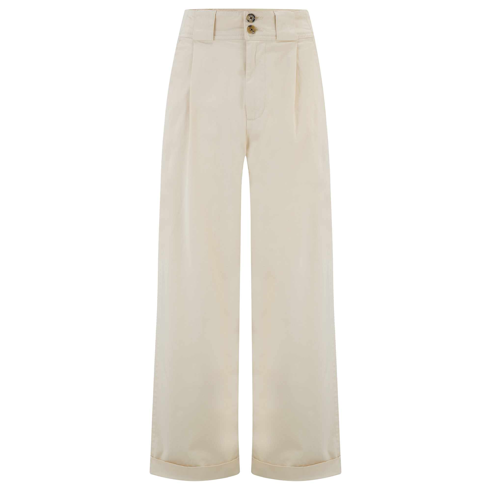 Woolrich Stretch Twill Pant in Milky Cream