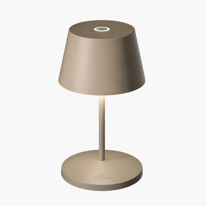 Villeroy & Boch Table Lamp Seoul 2.0 LED with Battery and Charging Station - Sand