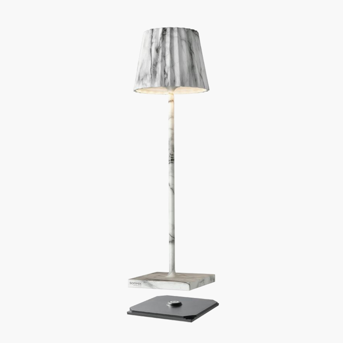 Sompex Cordless Splashproof LED Garden Table Lamp Troll 2.0 Marble