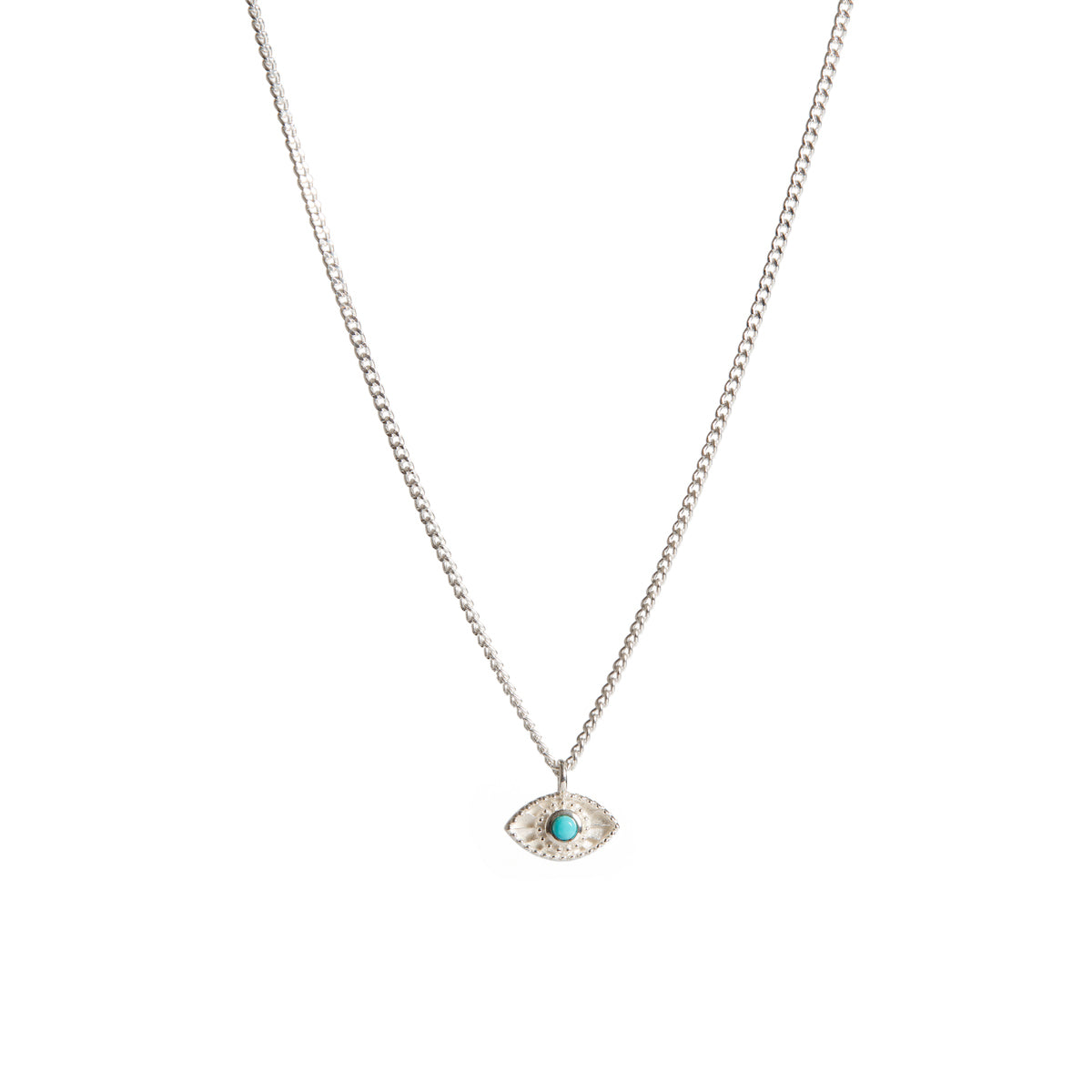 Rachel Entwistle Mini Rays Of Light Necklace Turquoise Silver