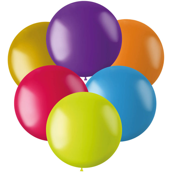 Folat Balloons Color Pop Multi Colors 48cm - 6 Pieces