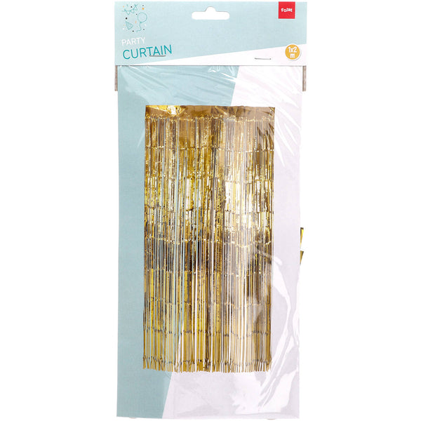 Folat Door Curtain Foil Gold - 2x1 Meters