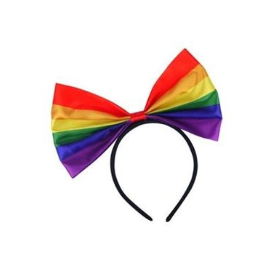 &Quirky Pride Rainbow Bow Headband