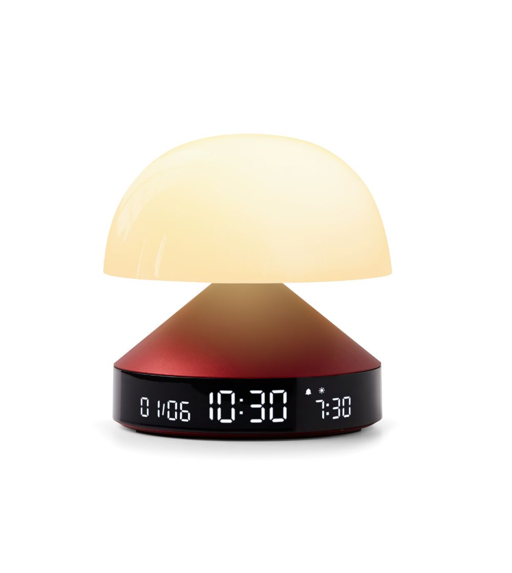 Lexon Dark Red Mina Sunrise Alarm Clock