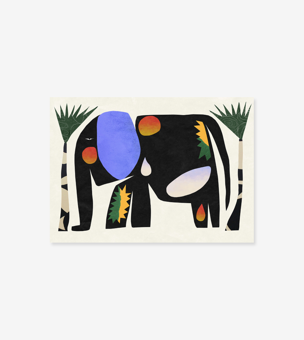 Paper Collective An Elephant that never forget by Imogen Crosslando - 30x40 Poster