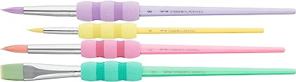 Faber Castell  Soft Touch Set Of 4 Paint Brushes