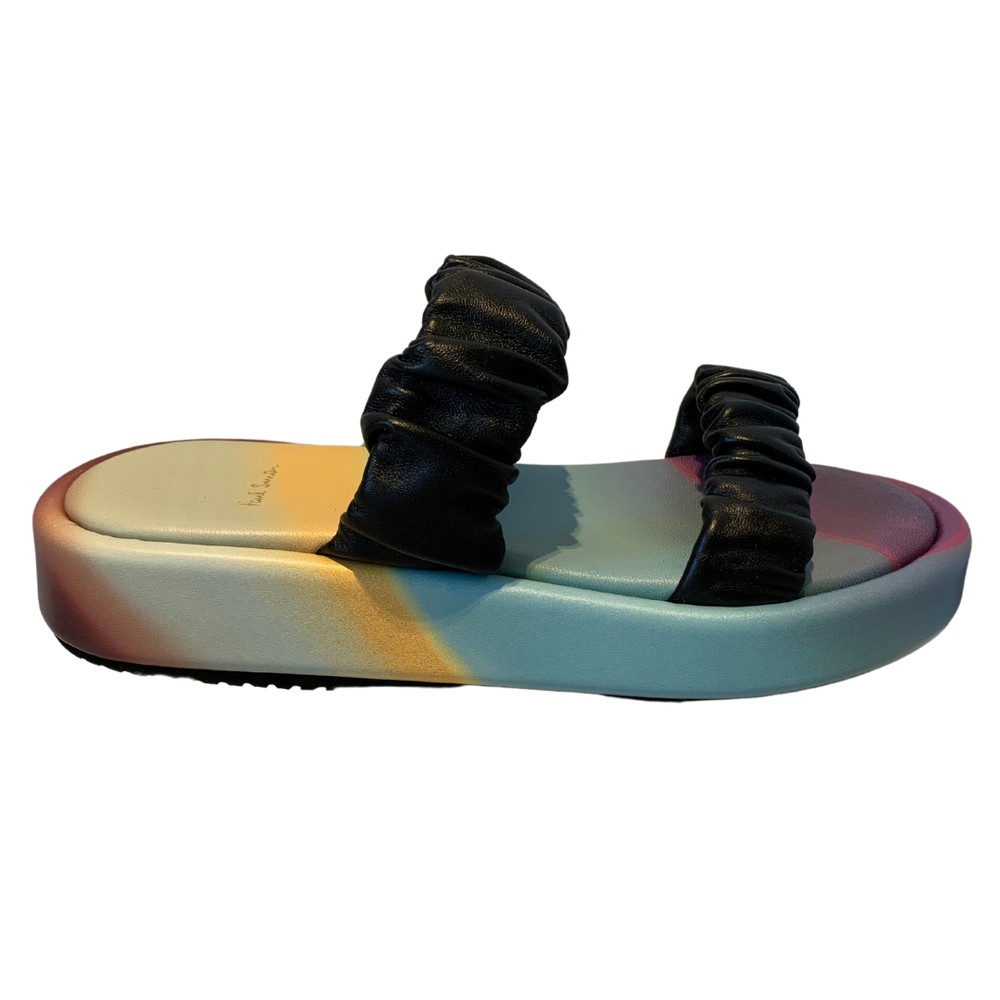 Paul Smith Black Leather Maple Sandals