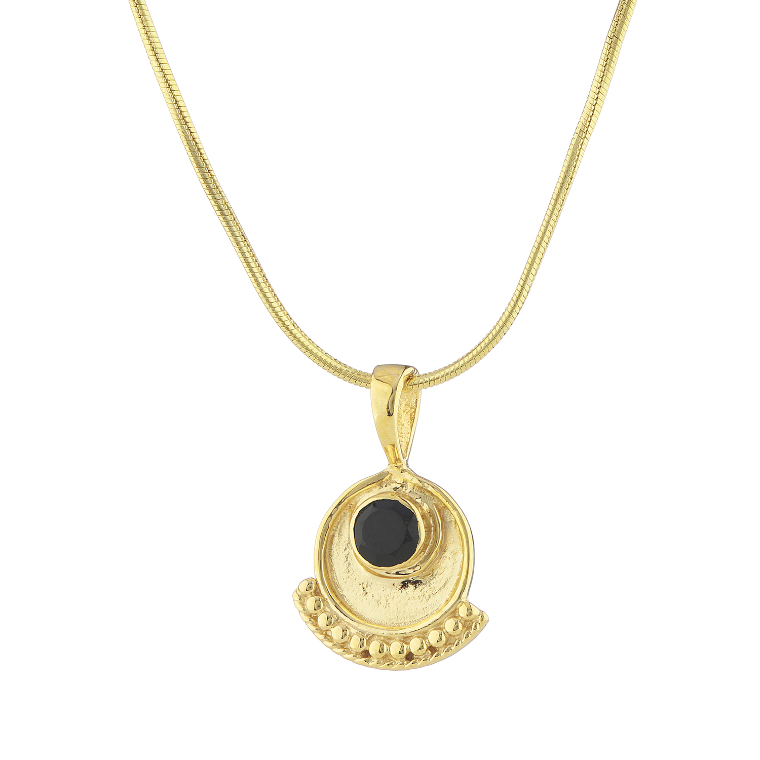 WDTS Egon Necklace - Gold Onyx