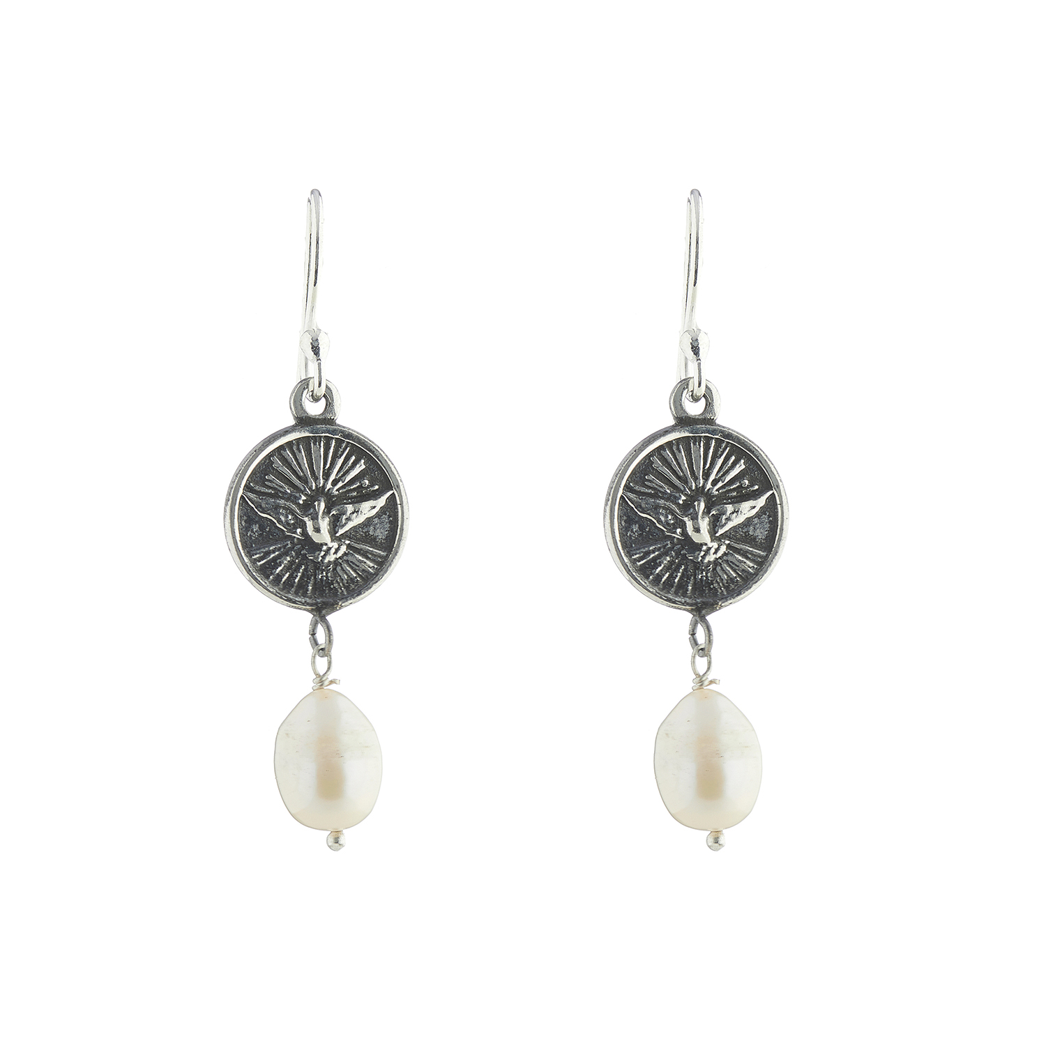 Window Dressing The Soul Dove And Pearl Drop Earrings