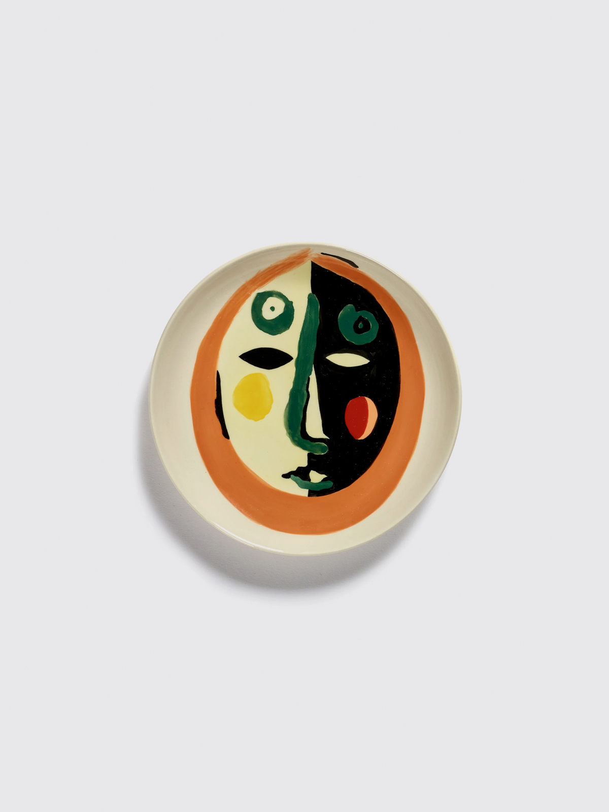 Serax Stoneware hand painted Cream XS Face Plate by Ottolenghi