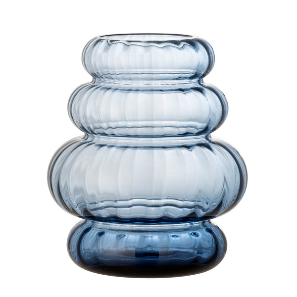 Bloomingville Big Vase Blue Glass