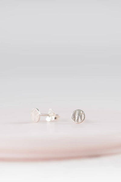 Clare Elizabeth Kilgour Brass Textured Studs