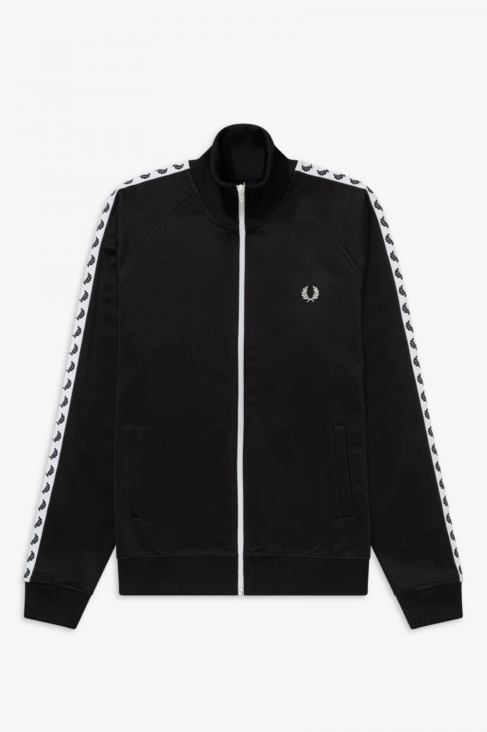 Fred Perry Taped Track Jacket 4620 Black