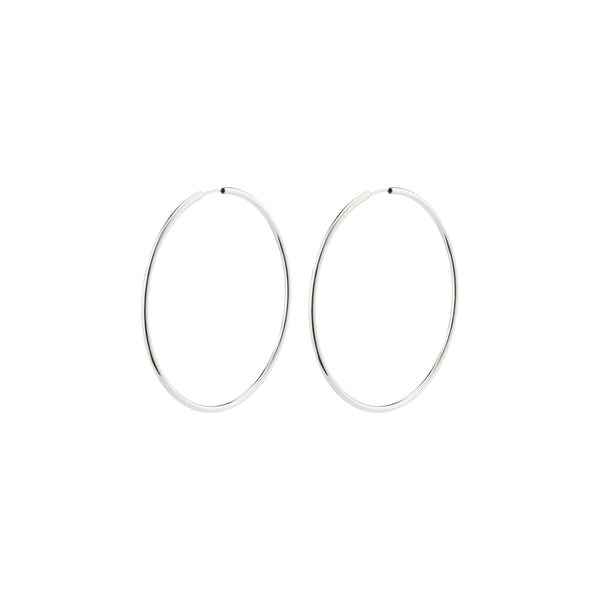 Pilgrim - April Silver Plated Hoop Earrings