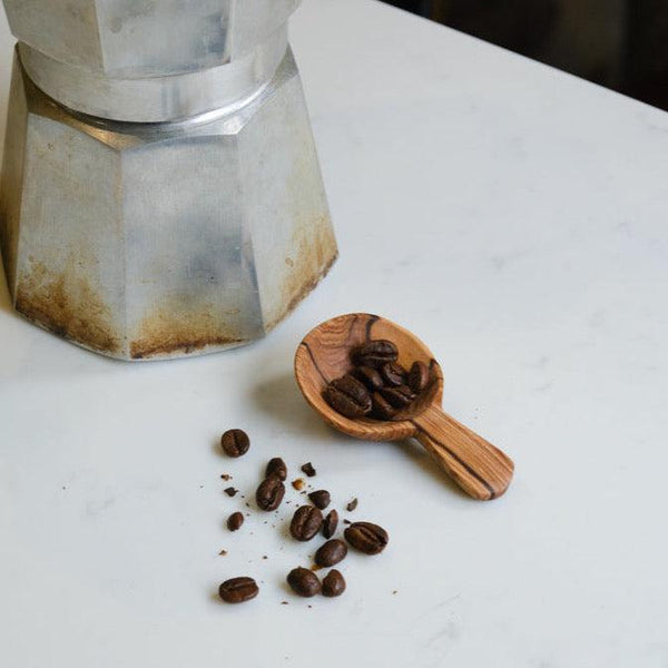 Kenya Olive Wood Coffee Spoon With Short Handle