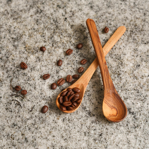 Kenya Olive Wood Hand Carved Breakfast Spoon